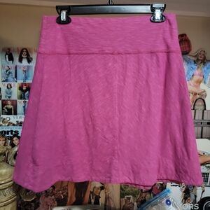 Cariloha Organic Cotton Viscose Blend Pink Summer Skirt